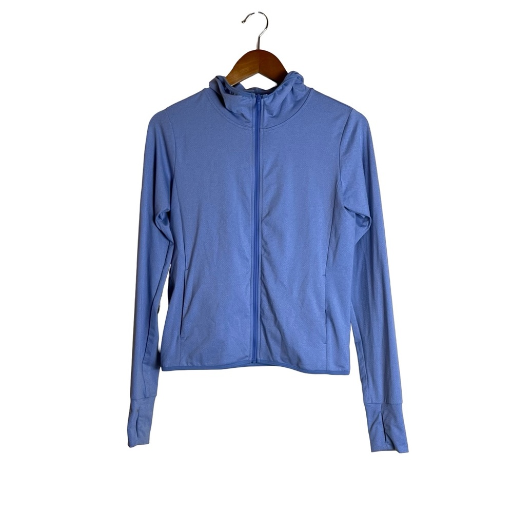 Uniqlo‎ light blue full zip hoodie. Size xs